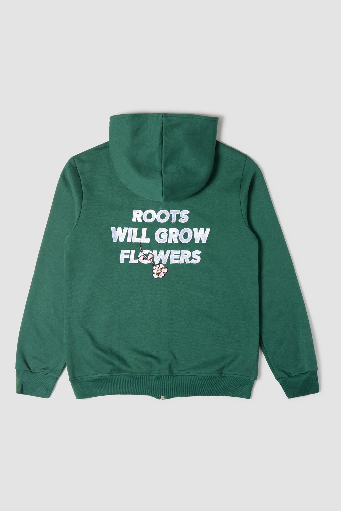 Hoody Zip RWGF Royal Green/White