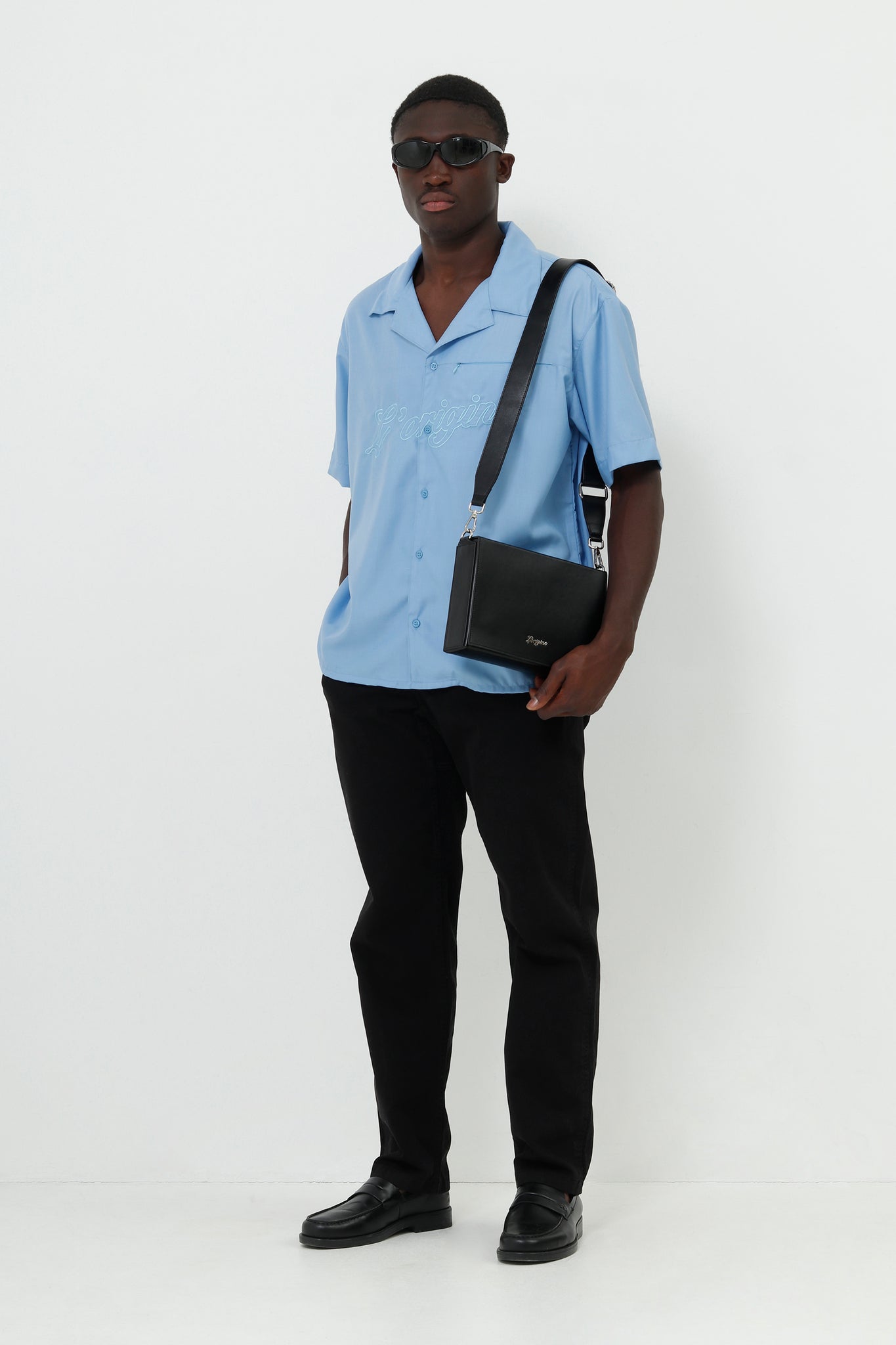 Kanie Shirt Script Sky Blue