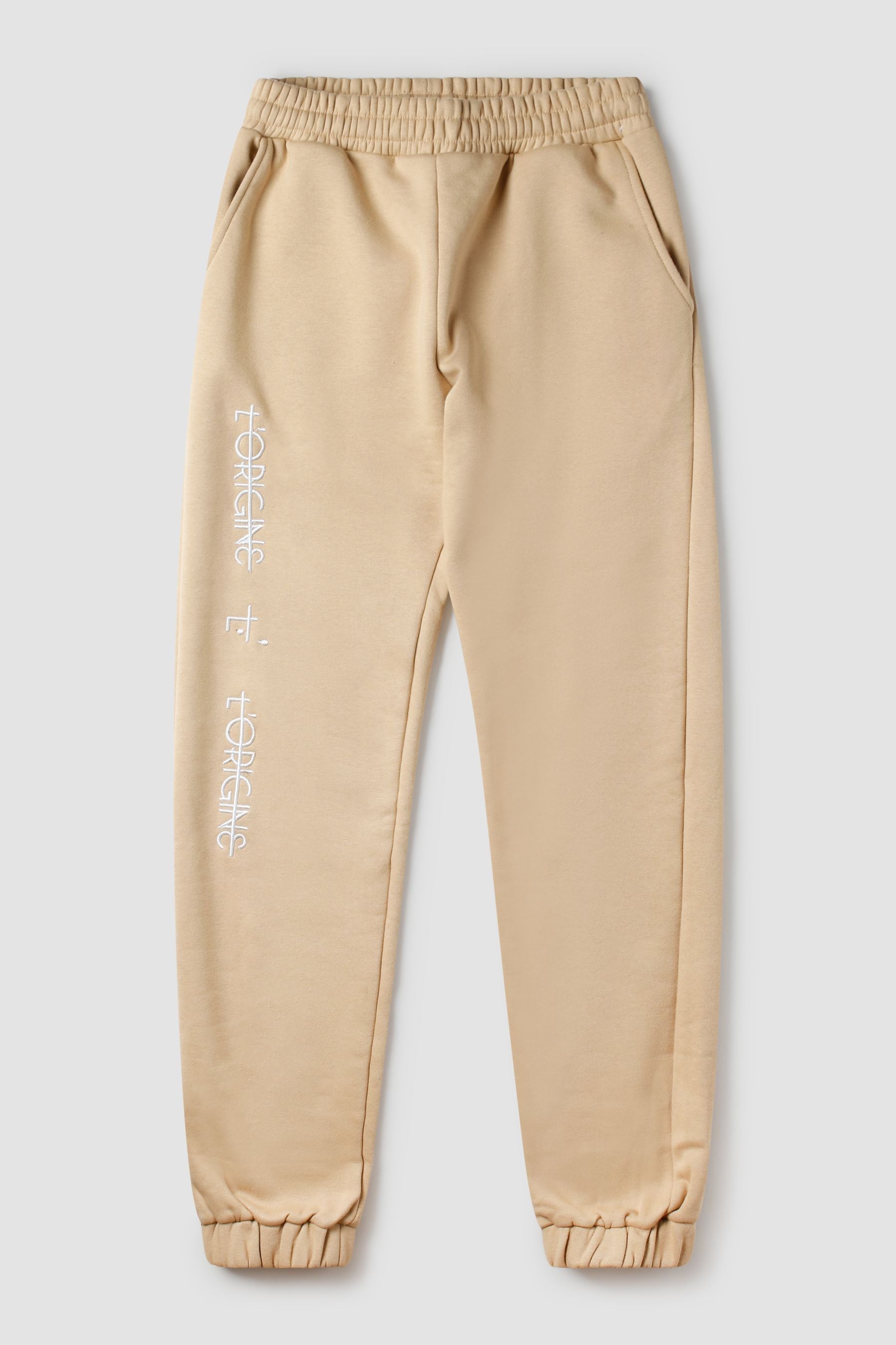 Tan joggers best sale